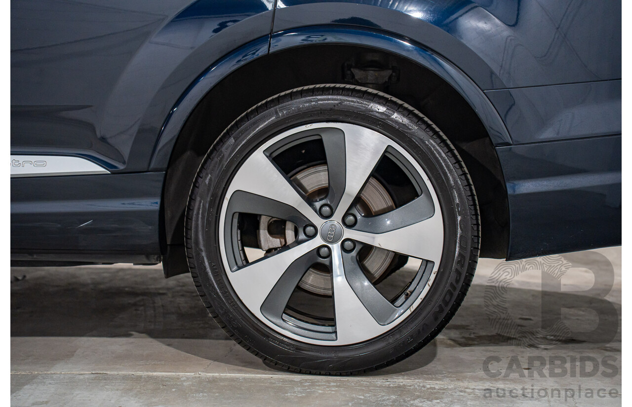 1/2017 Audi Q7 3.0 TDI Quattro (160KW AWD) 4M MY17 4d Wagon Ink Blue Pearl Turbo Diesel V6 3.0L - 7 Seater