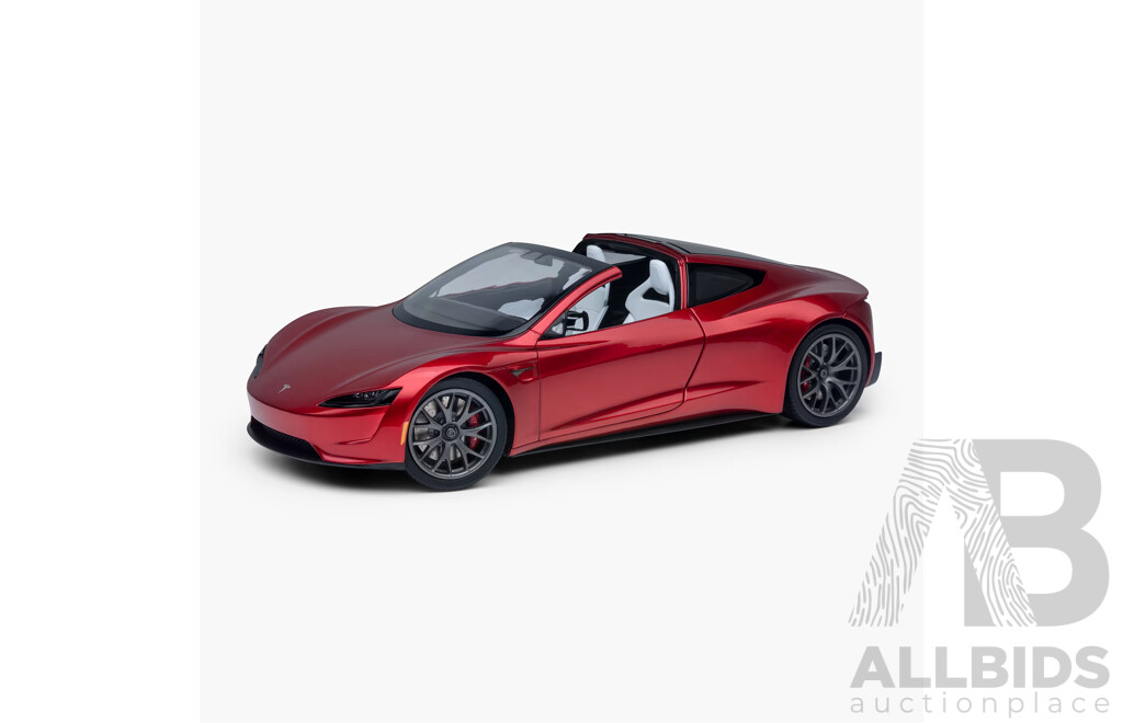 Tesla Roadster 1:18 Diecast Model - Brand New