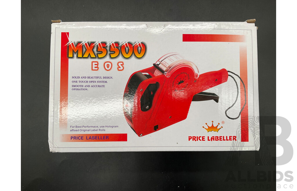 MX5500 EOS Price Labellers and Utility Knifes - Lot of 131