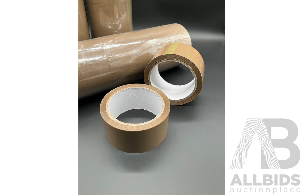 Brown Adhesive Packing Tape 48mm - Lot of 120