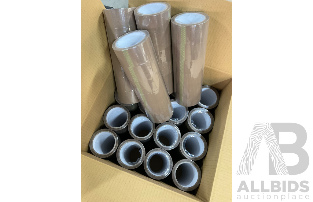 Brown Adhesive Packing Tape 48mm - Lot of 120