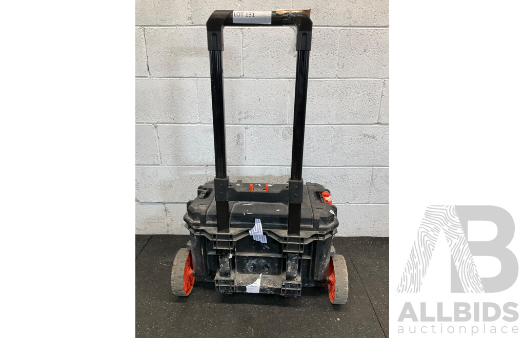 Tactix Modular Rolling Toolbox with Lift-Out Carry Tray with Assorted Tools