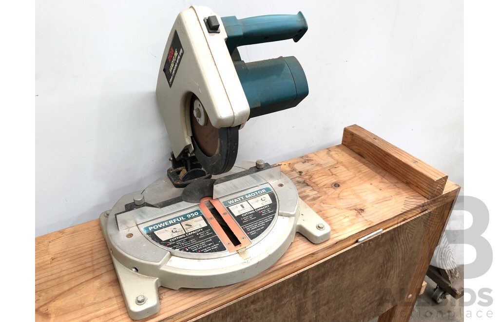 Ryobi 210mm Handyline Electric Compound Mitre Saw and Custom Built Bench