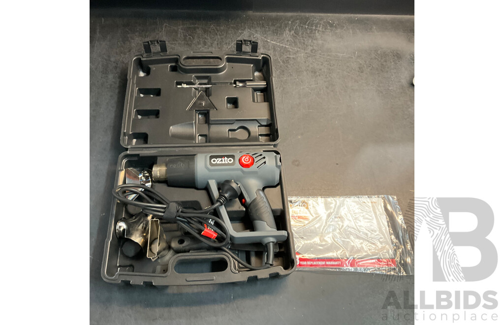 OZITO Heat Gun & Google Chromecast & Braven Mini Speaker - Lot of 3