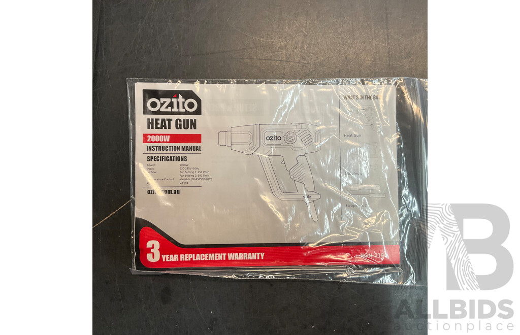 OZITO Heat Gun & Google Chromecast & Braven Mini Speaker - Lot of 3