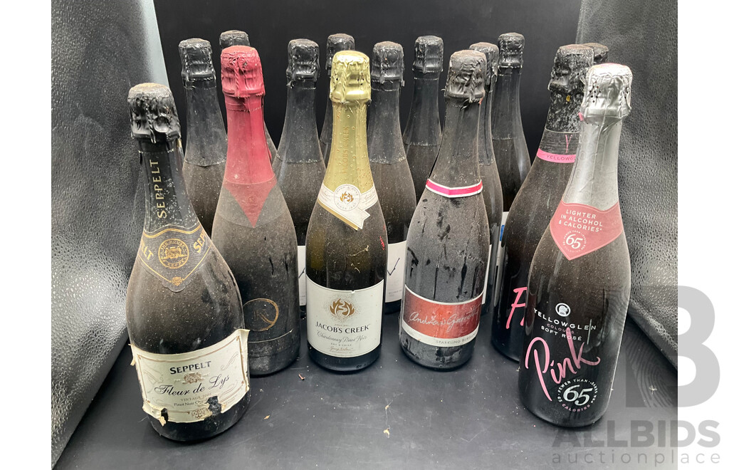 Assorted Bottles of Australian Sparkling Wines - Lot of 15
