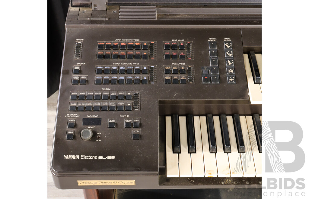 Vintage Yamaha Electone EL-28 Electronic Organ