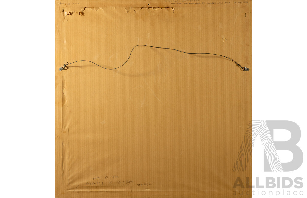 Reg Cox, (20th Century, Australian, 1946-), After Rain - Lake Eildon, Watercolour, 68 x 68 cm (frame)