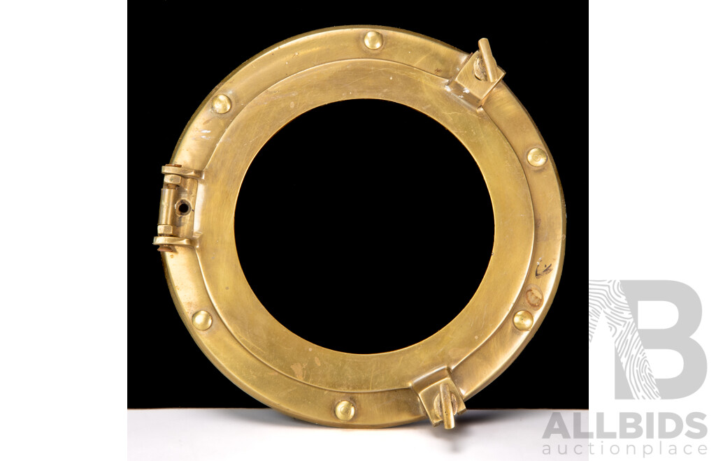 Small Reproduction Brass Porthole
