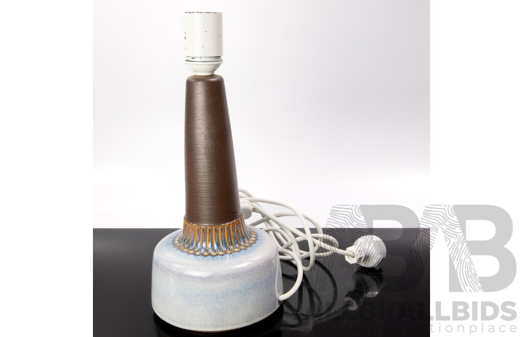 Mid Century Danish Ceramic Lamp Base by Palshus, Signed to Base