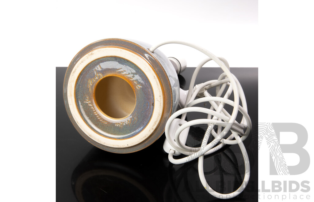 Mid Century Danish Ceramic Lamp Base by Palshus, Signed to Base