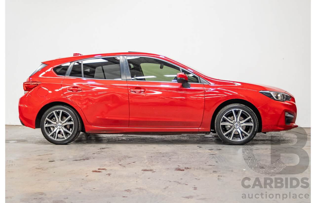 2/2017 Subaru Impreza 2.0i Premium (AWD) MY17 5d Hatchback Pure Red 2.0L
