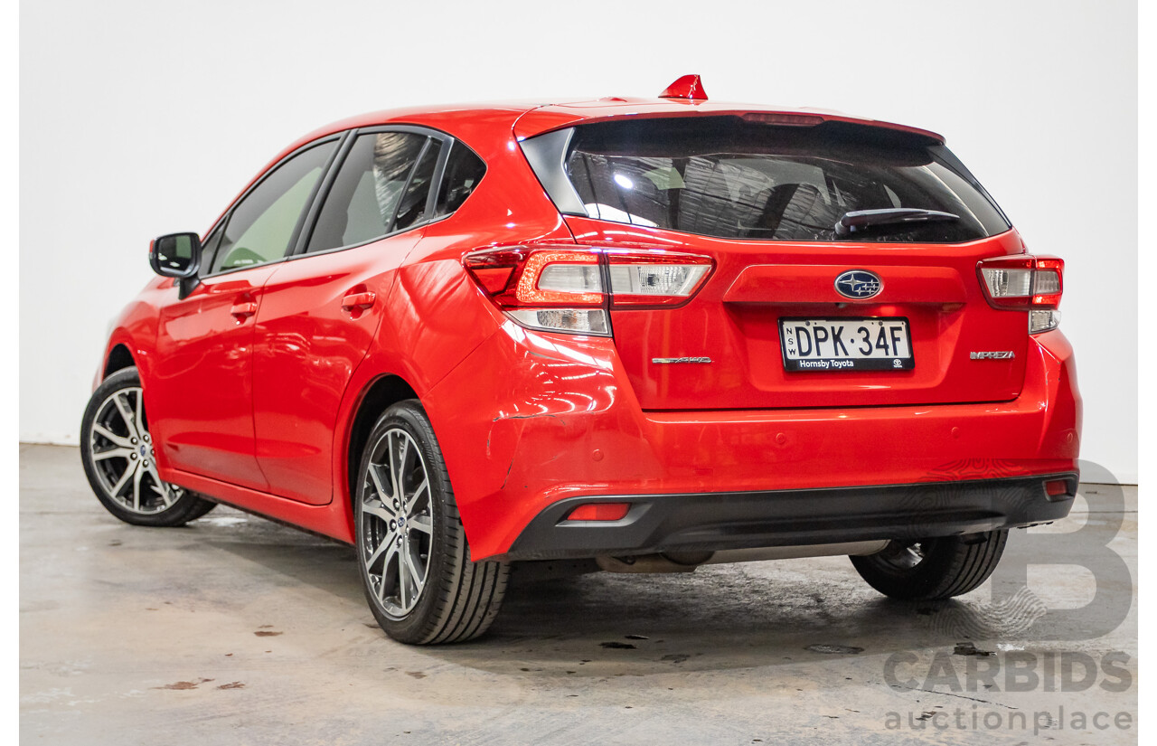 2/2017 Subaru Impreza 2.0i Premium (AWD) MY17 5d Hatchback Pure Red 2.0L