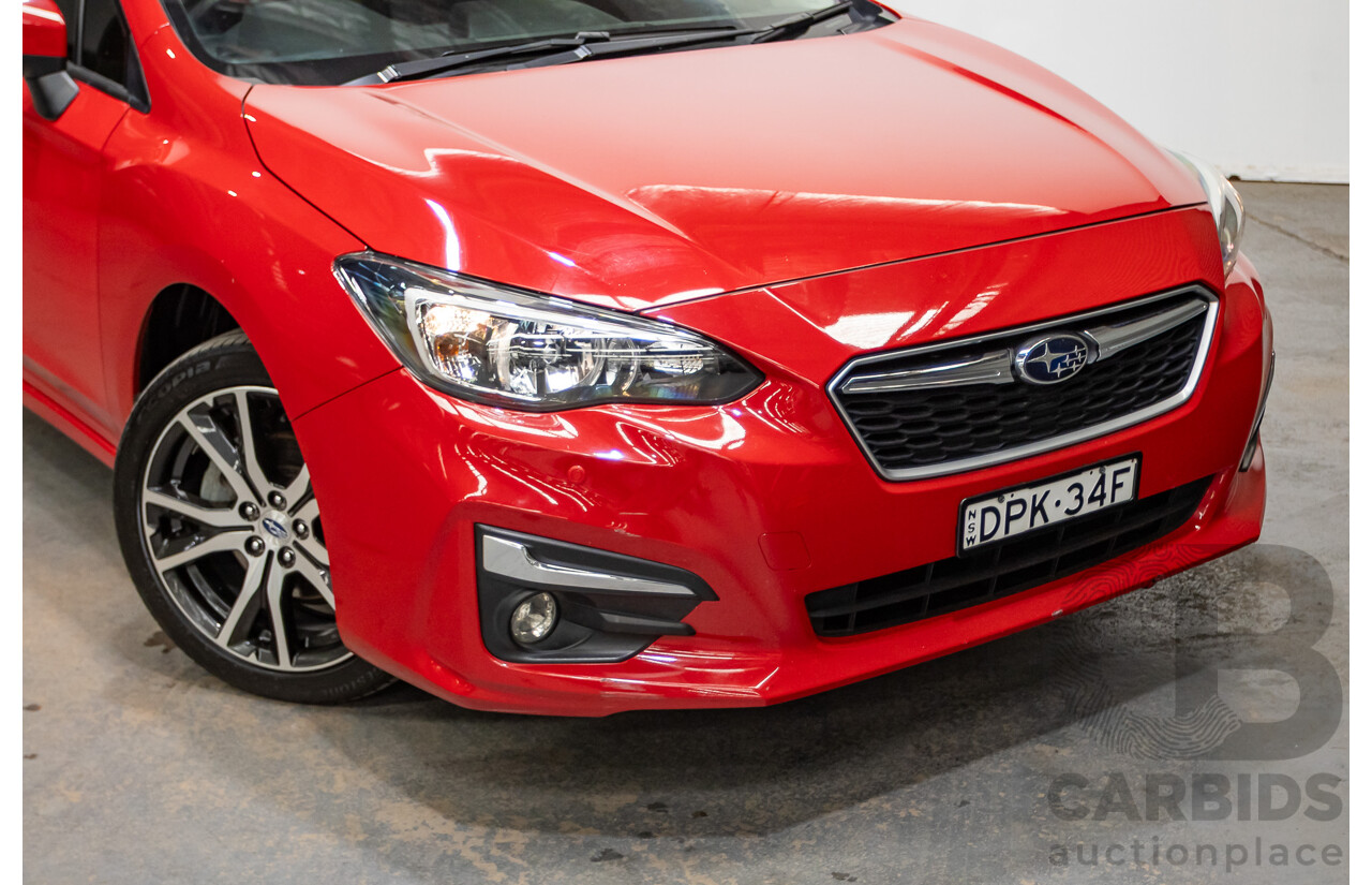 2/2017 Subaru Impreza 2.0i Premium (AWD) MY17 5d Hatchback Pure Red 2.0L