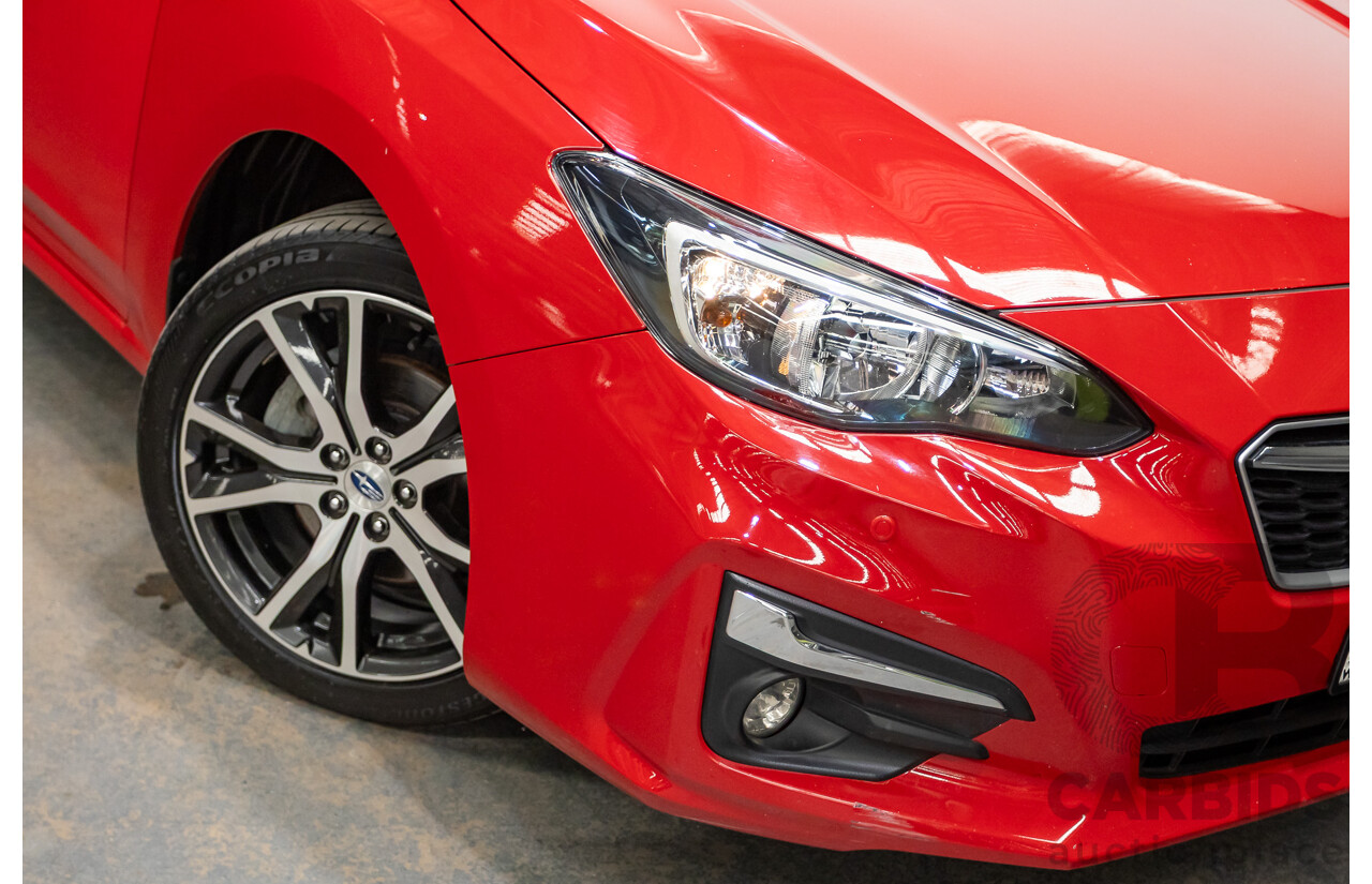 2/2017 Subaru Impreza 2.0i Premium (AWD) MY17 5d Hatchback Pure Red 2.0L