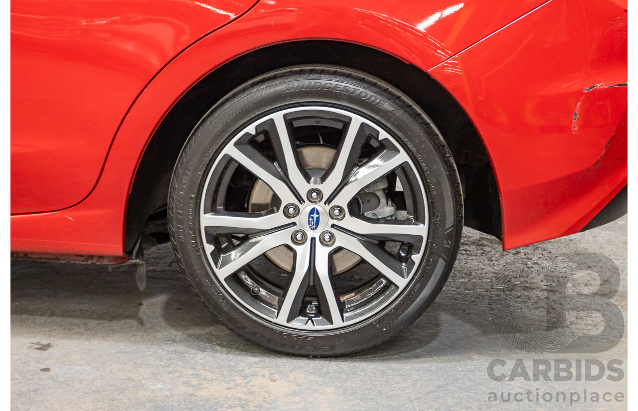 2/2017 Subaru Impreza 2.0i Premium (AWD) MY17 5d Hatchback Pure Red 2.0L