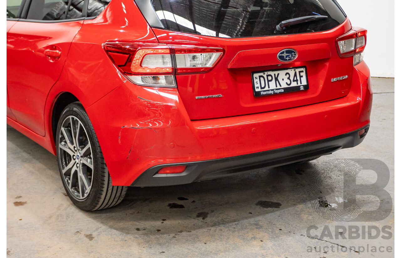 2/2017 Subaru Impreza 2.0i Premium (AWD) MY17 5d Hatchback Pure Red 2.0L