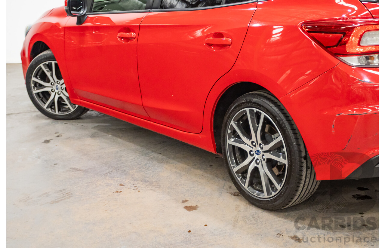 2/2017 Subaru Impreza 2.0i Premium (AWD) MY17 5d Hatchback Pure Red 2.0L