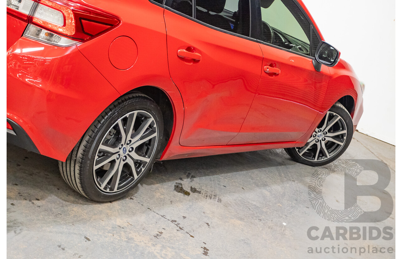 2/2017 Subaru Impreza 2.0i Premium (AWD) MY17 5d Hatchback Pure Red 2.0L