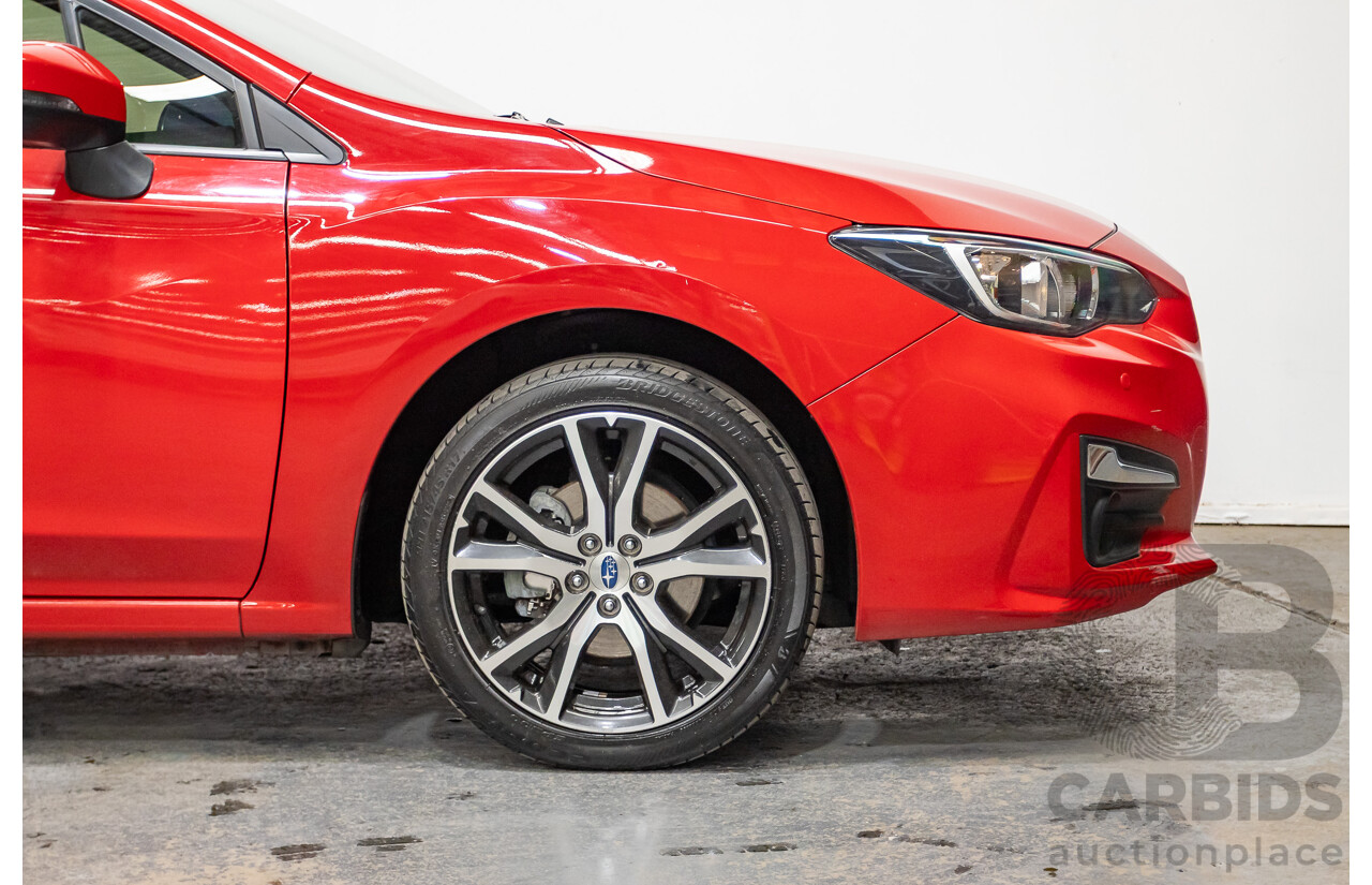 2/2017 Subaru Impreza 2.0i Premium (AWD) MY17 5d Hatchback Pure Red 2.0L