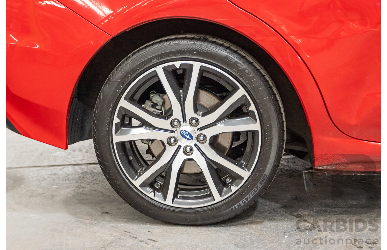 2/2017 Subaru Impreza 2.0i Premium (AWD) MY17 5d Hatchback Pure Red 2.0L
