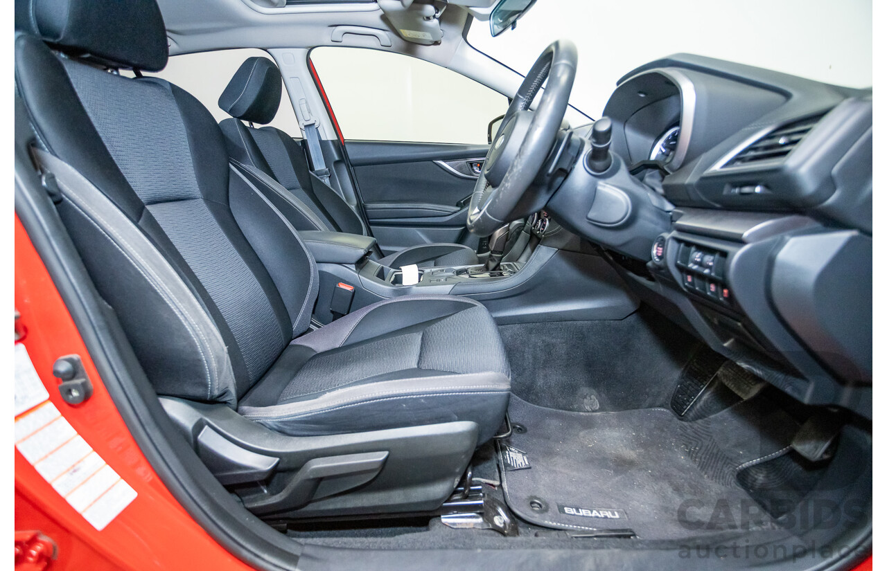 2/2017 Subaru Impreza 2.0i Premium (AWD) MY17 5d Hatchback Pure Red 2.0L