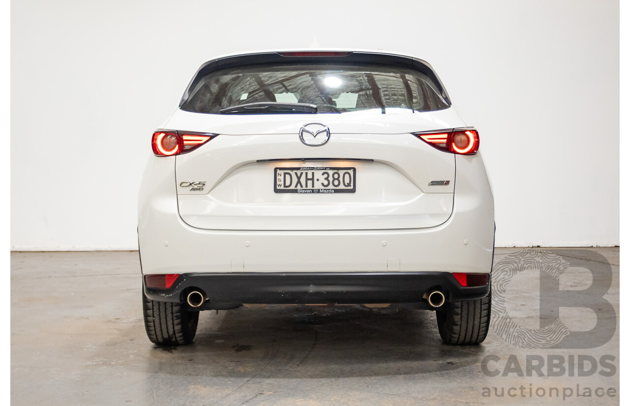 07/2018 Mazda CX-5 AKERA (AWD) MY18 (KF SERIES 2) 4D Wagon Snowflake White Pearl Turbo Diesel 2.2L
