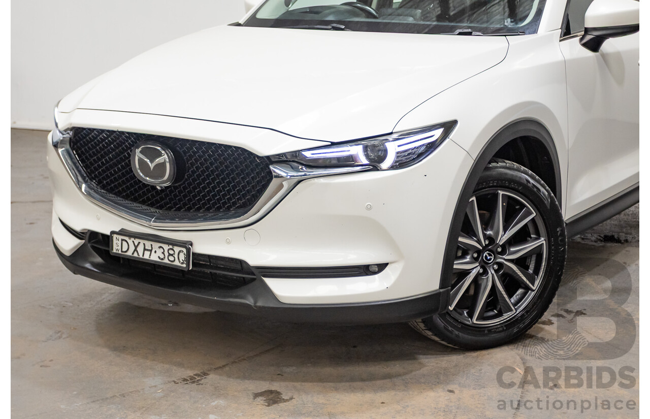 07/2018 Mazda CX-5 AKERA (AWD) MY18 (KF SERIES 2) 4D Wagon Snowflake White Pearl Turbo Diesel 2.2L