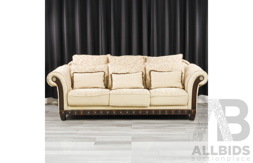 Fabric Three Piece Lounge Suite by Novel Furniture