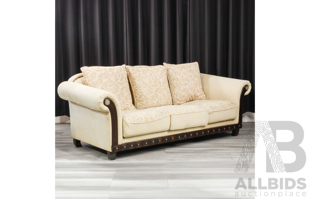 Fabric Three Piece Lounge Suite by Novel Furniture