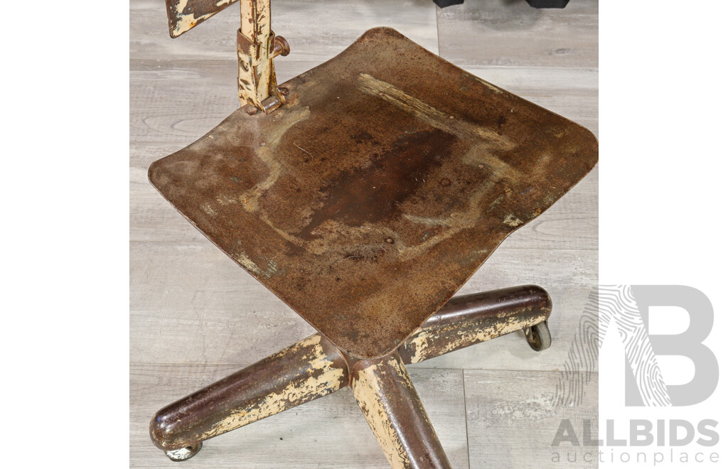 Vintage Metal Draughtsman's Chair