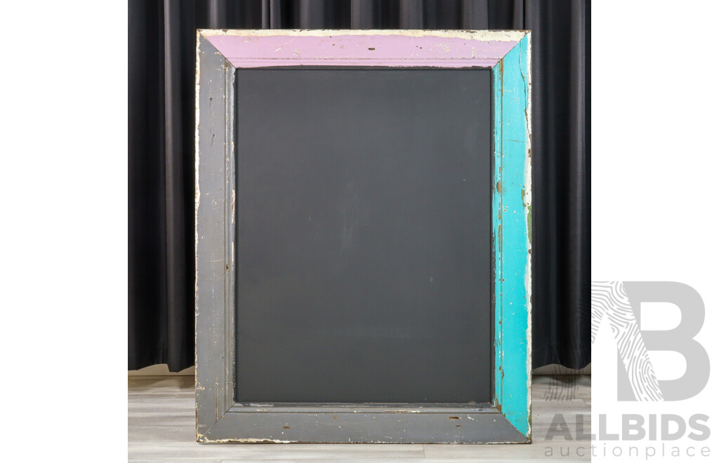 Vintage Rustic Timber Framed Blackboard