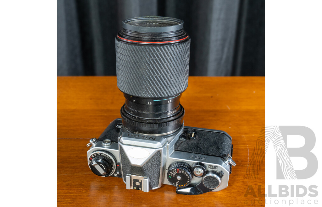 Nikon FE2 35mm SLR Camera with  Tokina SD 70-210mm