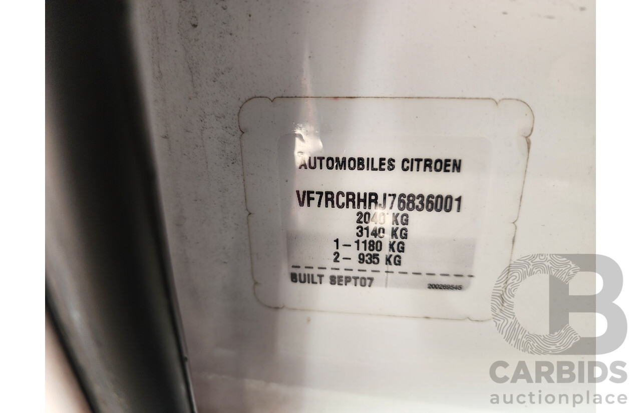 2/2008 Citroen C5 SX 2.0 16V HDi 06 UPGRADE 4d Wagon White 2.0L