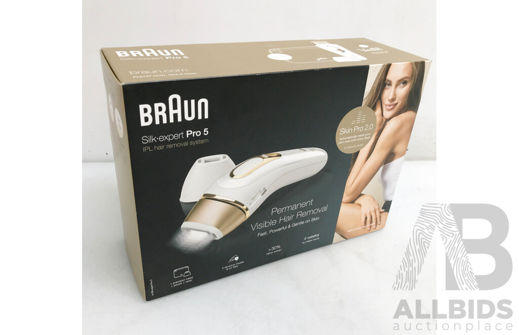 Braun Silk Expert Pro 5 IPL Hair Removal System - Brand New