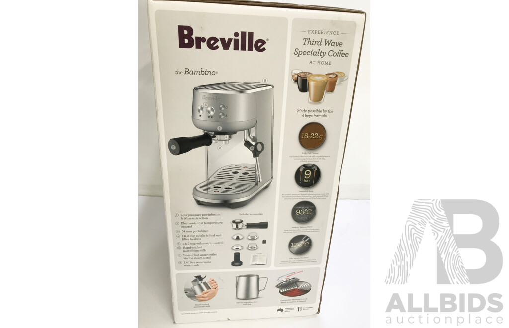 Breville The Bambino Espresso Coffee Machine