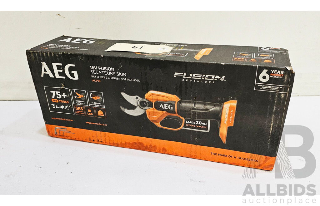 AEG 18V Fusion Secateurs Skin