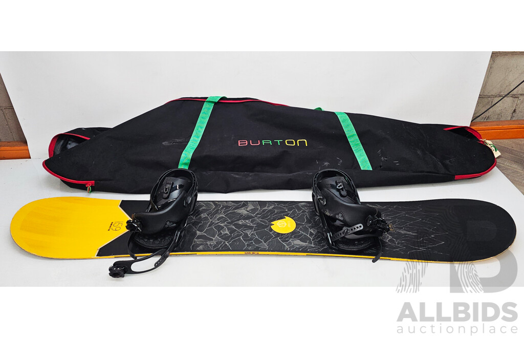 Salomon Black and Gold Swift Snowboard