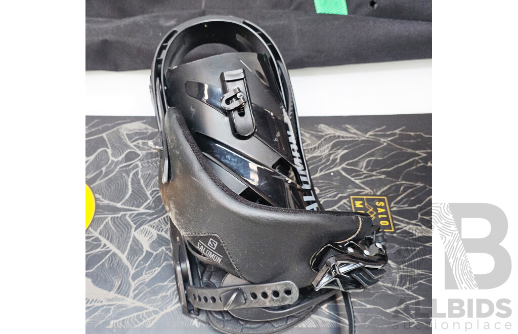 Salomon Black and Gold Swift Snowboard