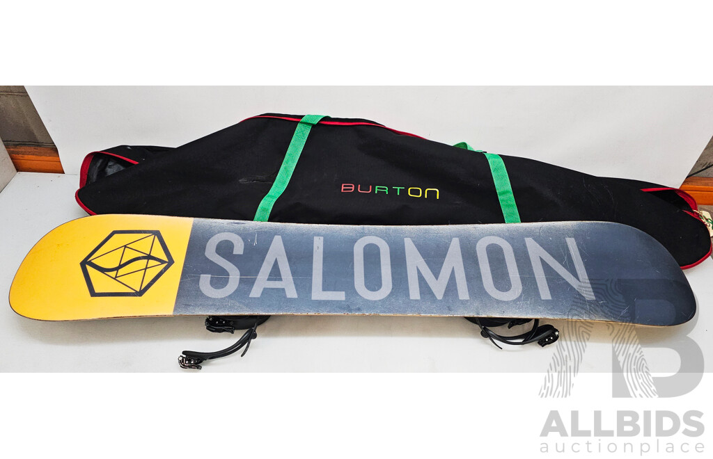 Salomon Black and Gold Swift Snowboard