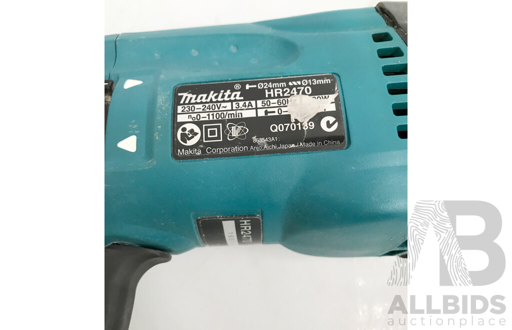 Makita Corded 24mm Rotary Hammer Drill