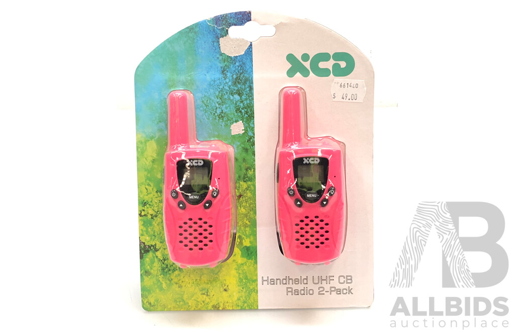 XCD 500mW Handheld UHF Radio Twin Pack - New