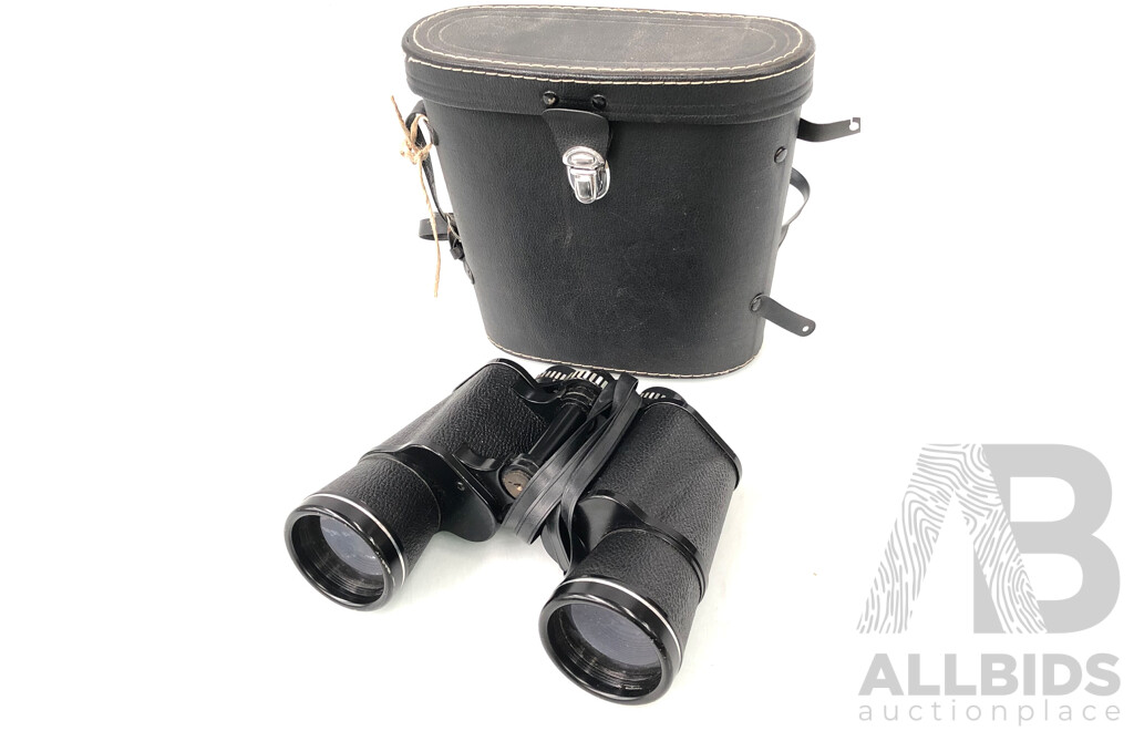 Vintage Hanimex 10 X 50 Binoculars with Hard Case