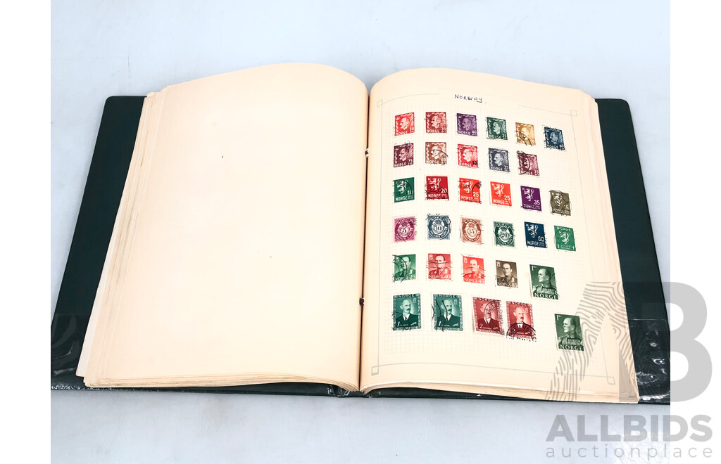 Stamp Album with Stamps of Various Countries