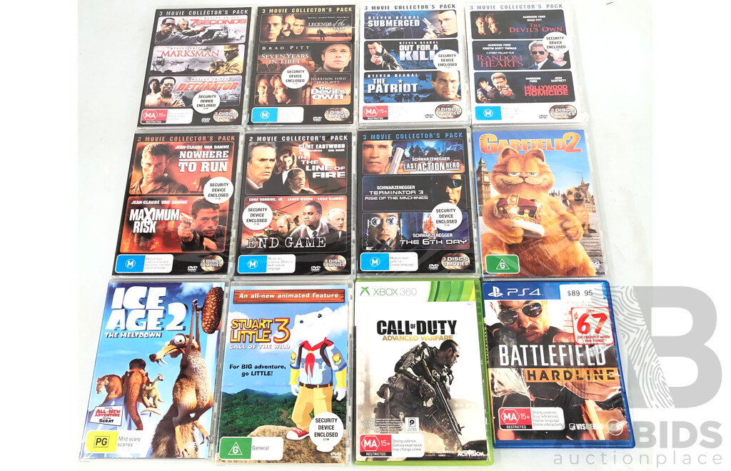 Selection of  DVD's Video Games - Lot of 12