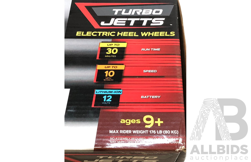Razor Turbo Jetts Electric Heel Wheels and We Love Music Trivia Box - Brand New
