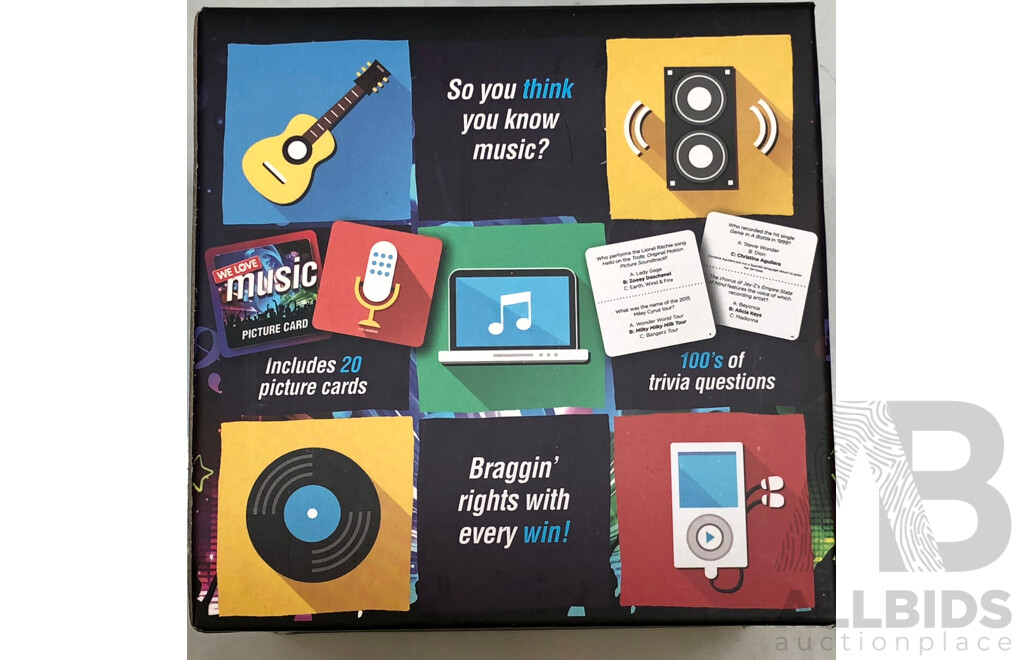 Razor Turbo Jetts Electric Heel Wheels and We Love Music Trivia Box - Brand New