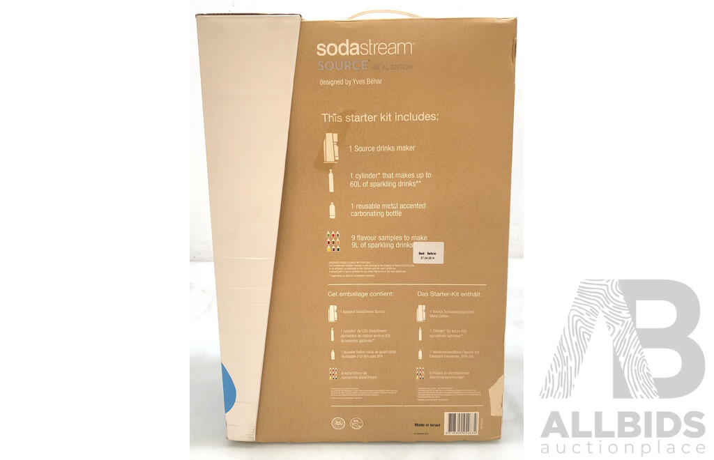 Sodastream Source Metal Edition Soda Making Kit - New