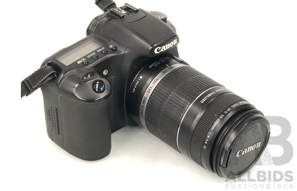 Canon EOS 30D 8.0 Megapixel Digital Camera with Two Lenses and Lowepro Soft Case