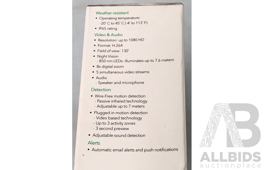 Arlo Pro 2 Add on Wire Free Camera - New